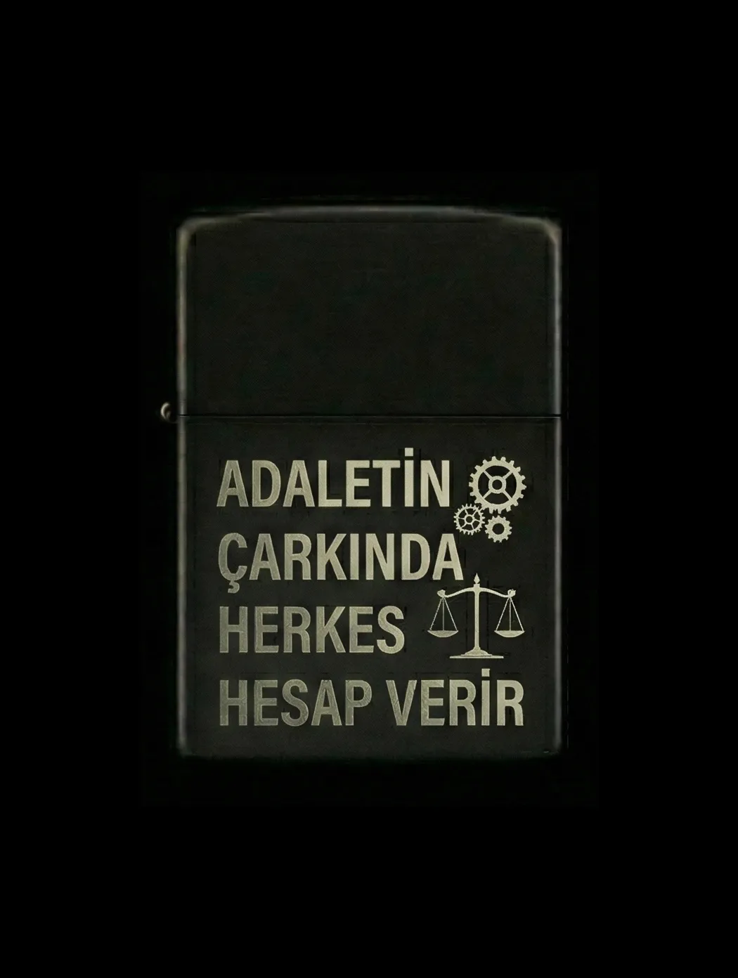 Özlü Sözler Tasarımlı Benzinli Çakmak V40