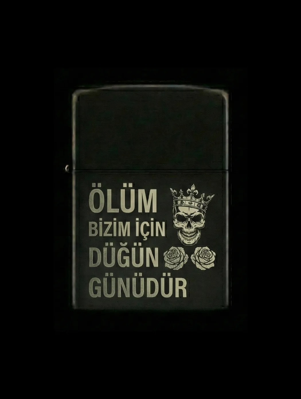 Özlü Sözler Tasarımlı Benzinli Çakmak V37