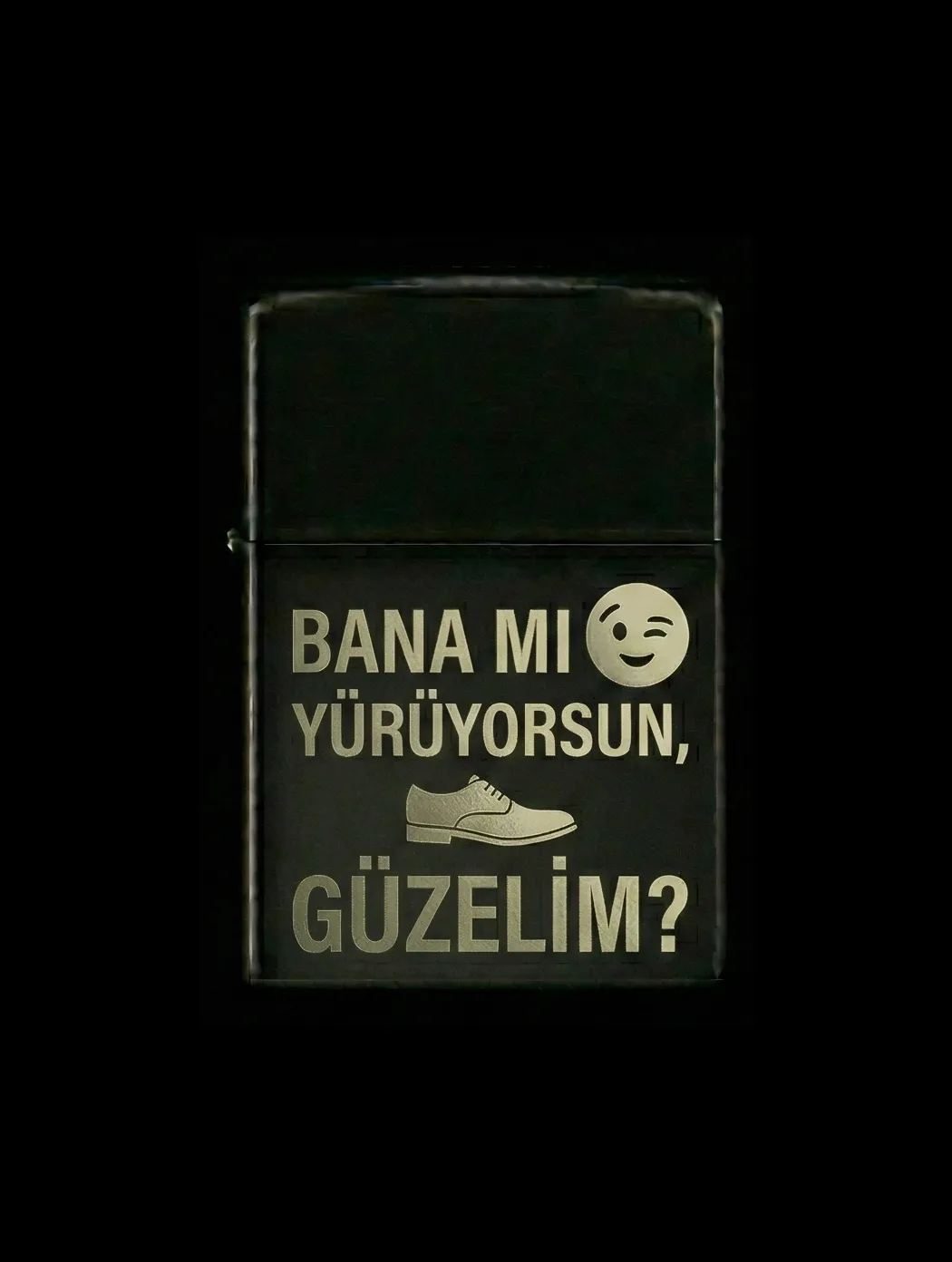 Özlü Sözler Tasarımlı Benzinli Çakmak V33