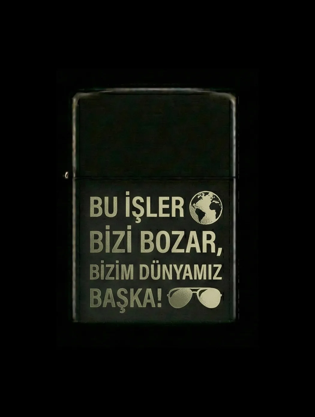 Özlü Sözler Tasarımlı Benzinli Çakmak V29