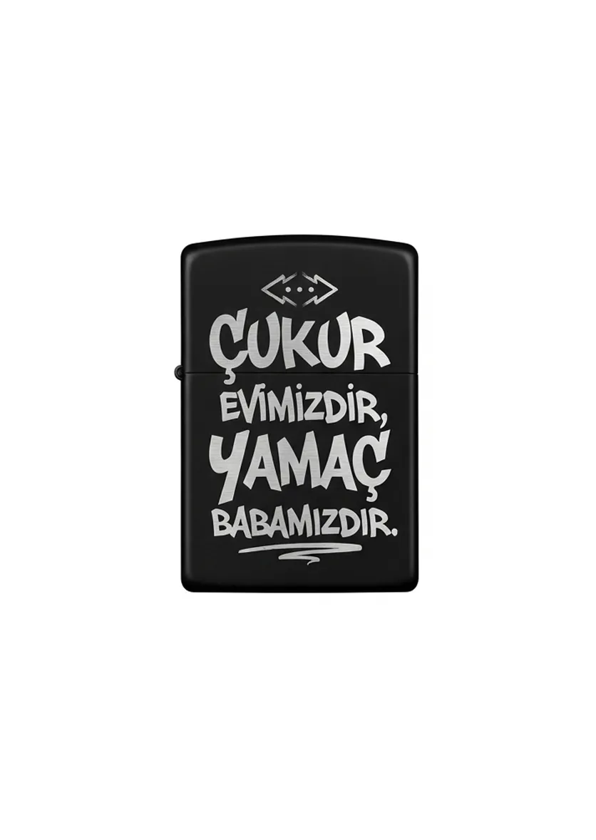 Özlü Sözler Tasarımlı Benzinli Çakmak V26