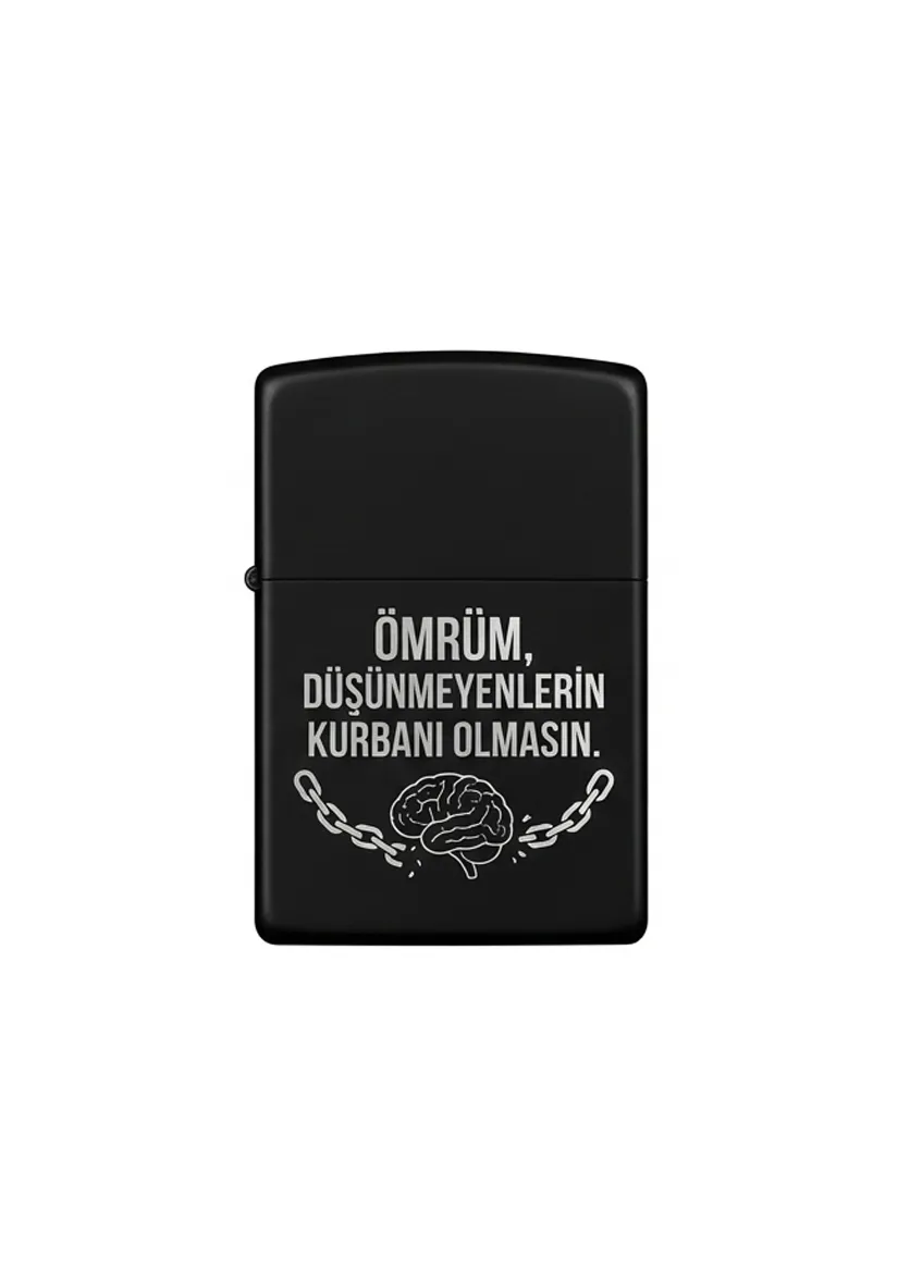 Özlü Sözler Tasarımlı Benzinli Çakmak V24