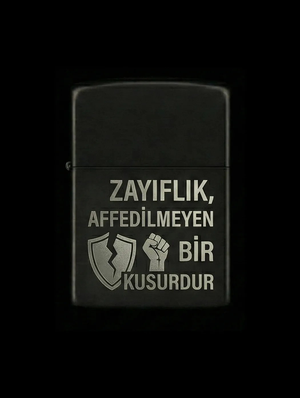 Özlü Sözler Tasarımlı Benzinli Çakmak V19