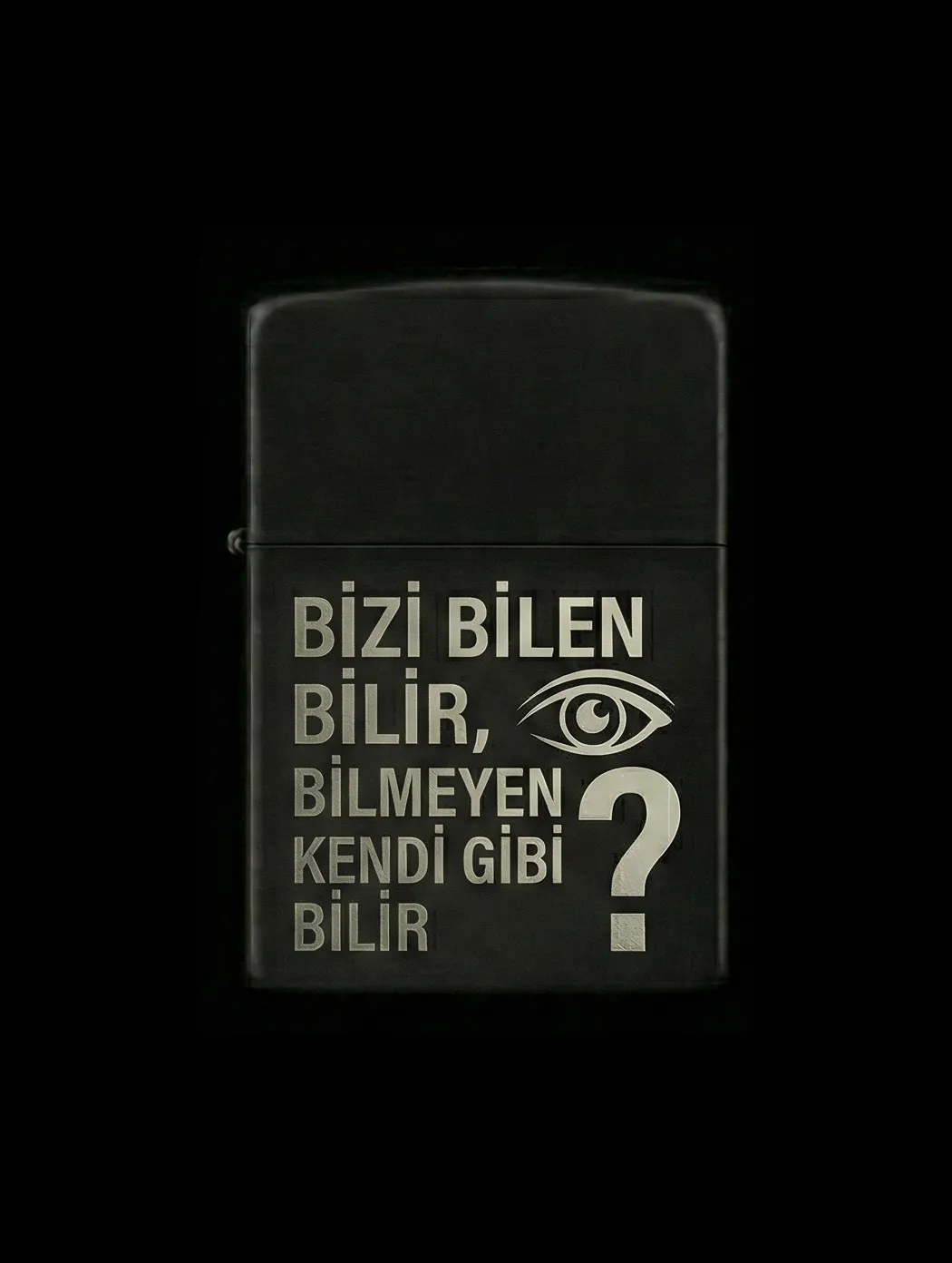 Özlü Sözler Tasarımlı Benzinli Çakmak V4