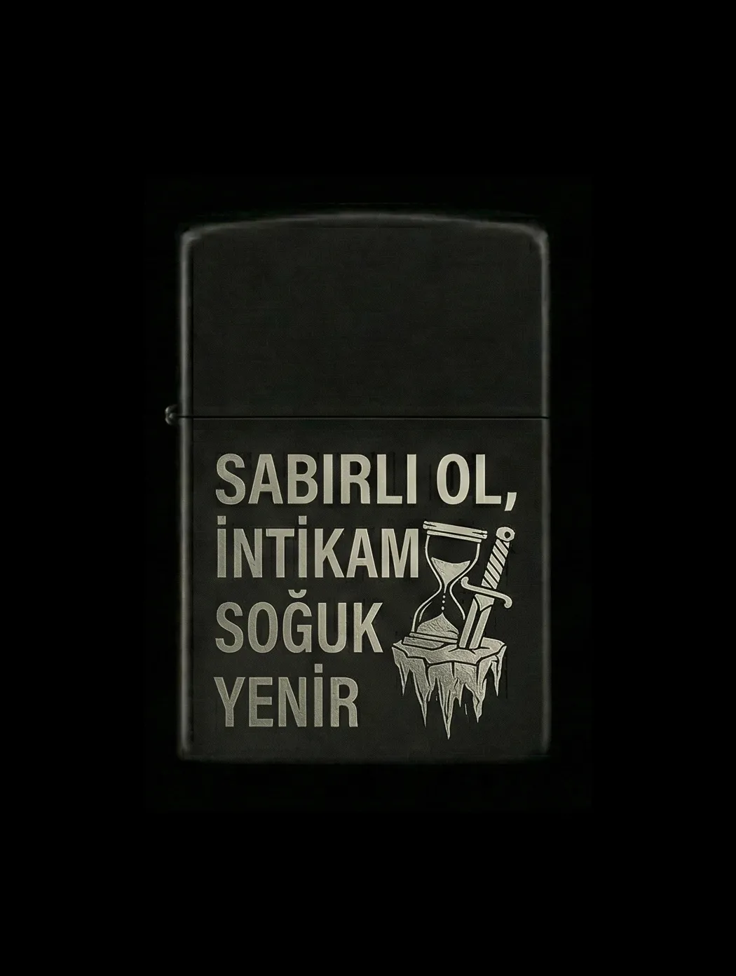 Özlü Sözler Tasarımlı Benzinli Çakmak V3