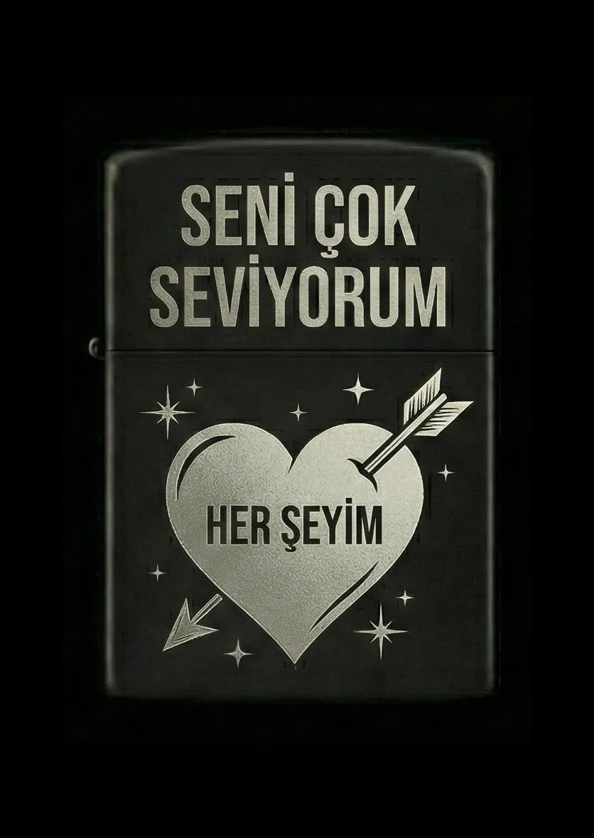 Kişiye Özel Tasarımlı Benzinli Çakmak V90