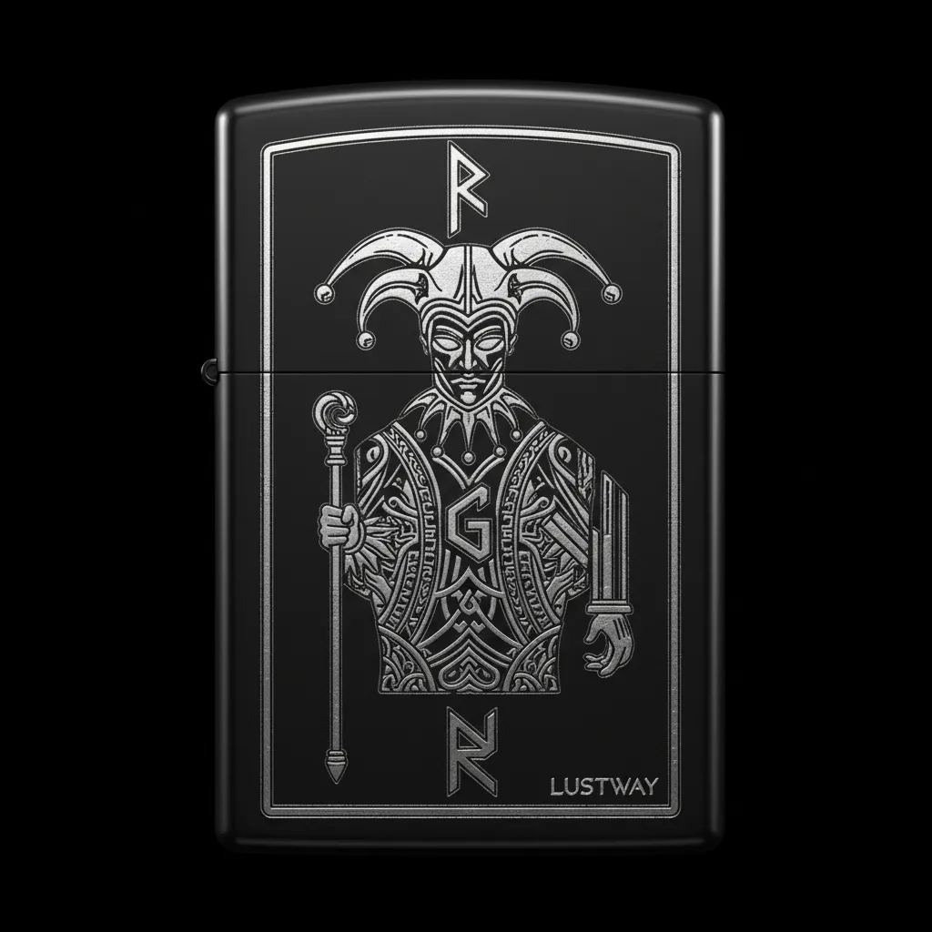 Joker Kart Figürlü G Harfli Benzinli Çakmak V16