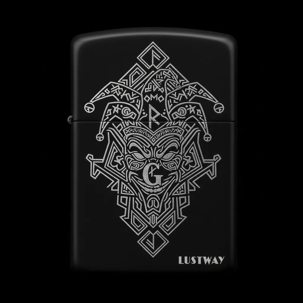 Joker Kart Figürlü G Harfli Benzinli Çakmak V17