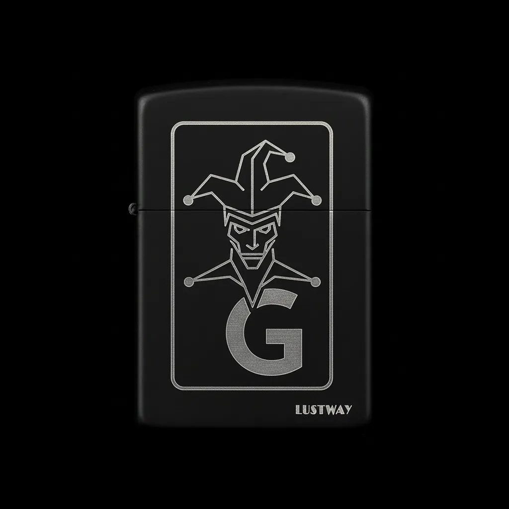 Joker Kart Figürlü G Harfli Benzinli Çakmak V18