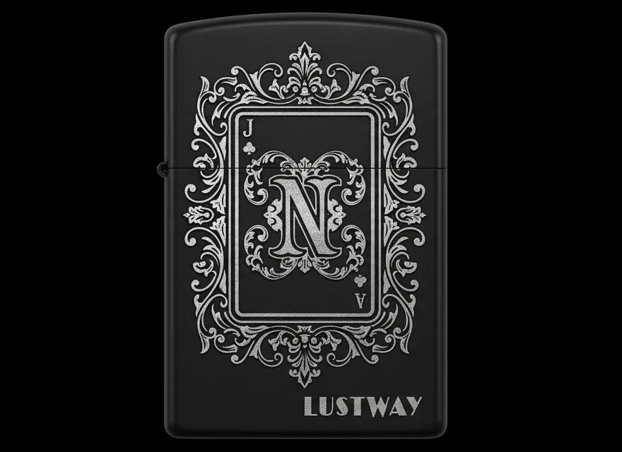 Joker Kart Figürlü N Harfli Benzinli Çakmak V7