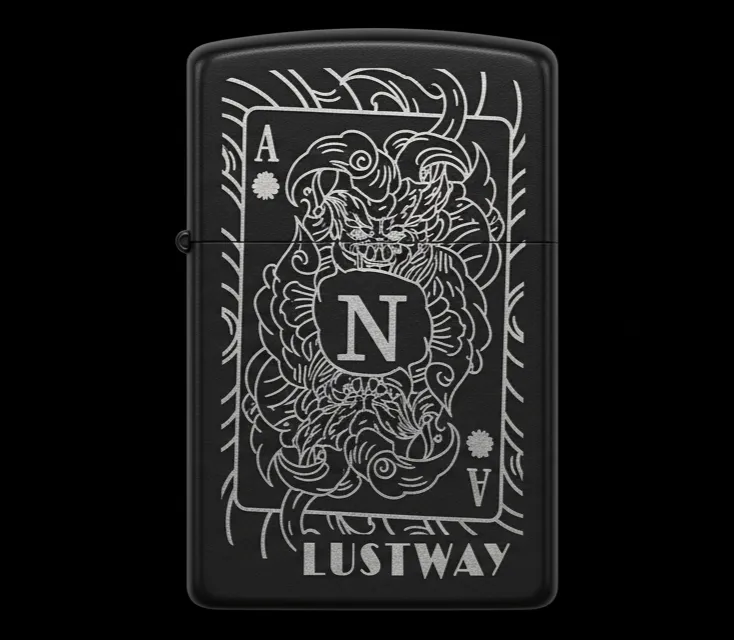 Joker Kart Figürlü N Harfli Benzinli Çakmak V12