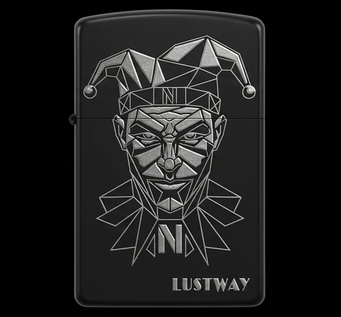 Joker Kart Figürlü N Harfli Benzinli Çakmak V16