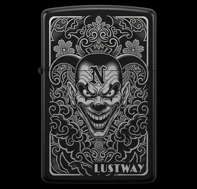 Joker Kart Figürlü N Harfli Benzinli Çakmak V17