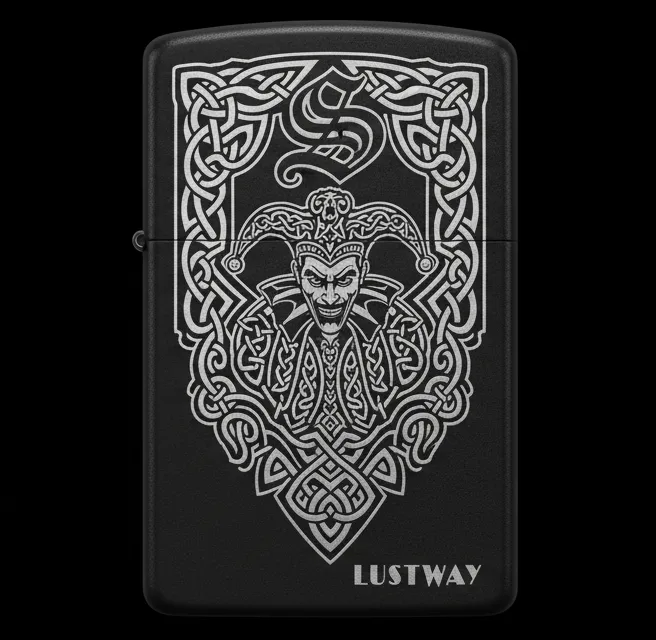 Joker Kart Figürlü S Harfli Benzinli Çakmak V10