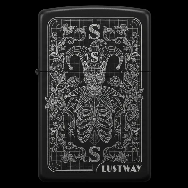 Joker Kart Figürlü S Harfli Benzinli Çakmak V11