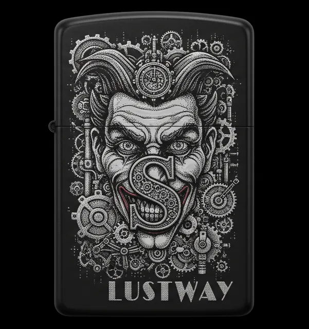 Joker Kart Figürlü S Harfli Benzinli Çakmak V12