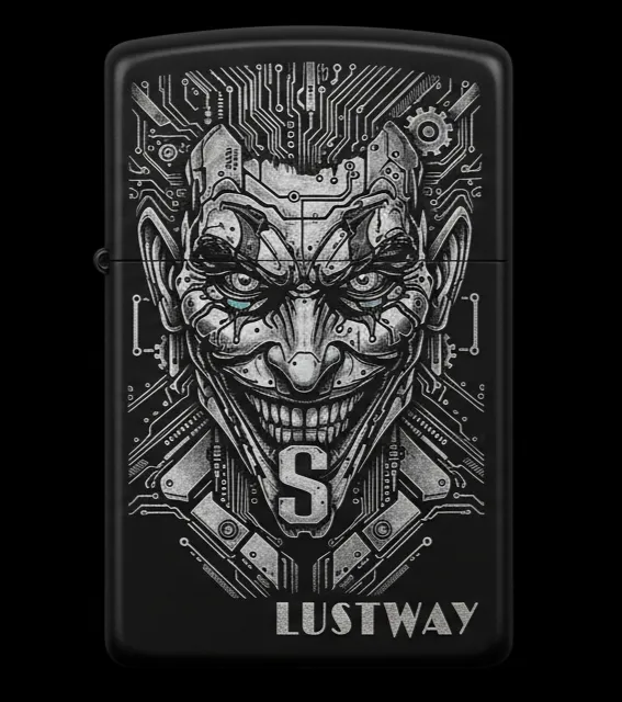 Joker Kart Figürlü S Harfli Benzinli Çakmak V16