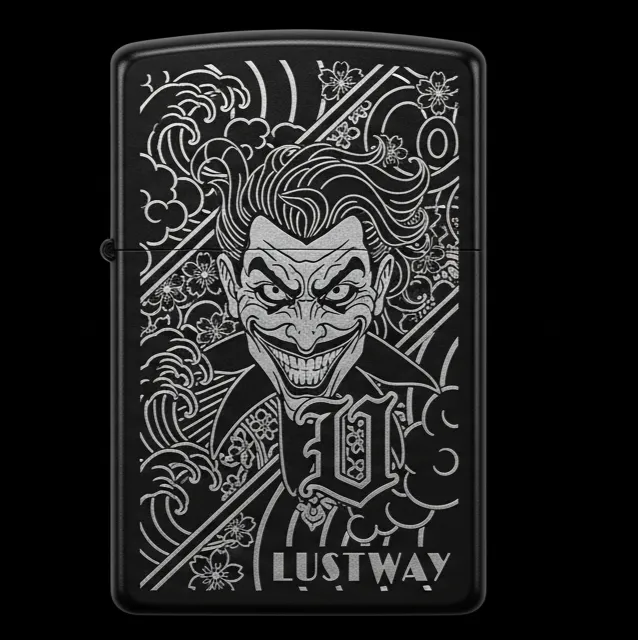 Joker Kart Figürlü U Harfli Benzinli Çakmak V3