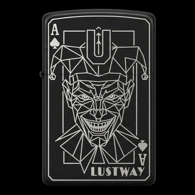 Joker Kart Figürlü U Harfli Benzinli Çakmak V5