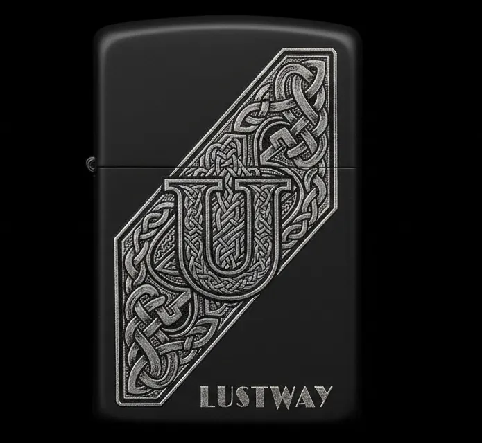 Joker Kart Figürlü U Harfli Benzinli Çakmak V14