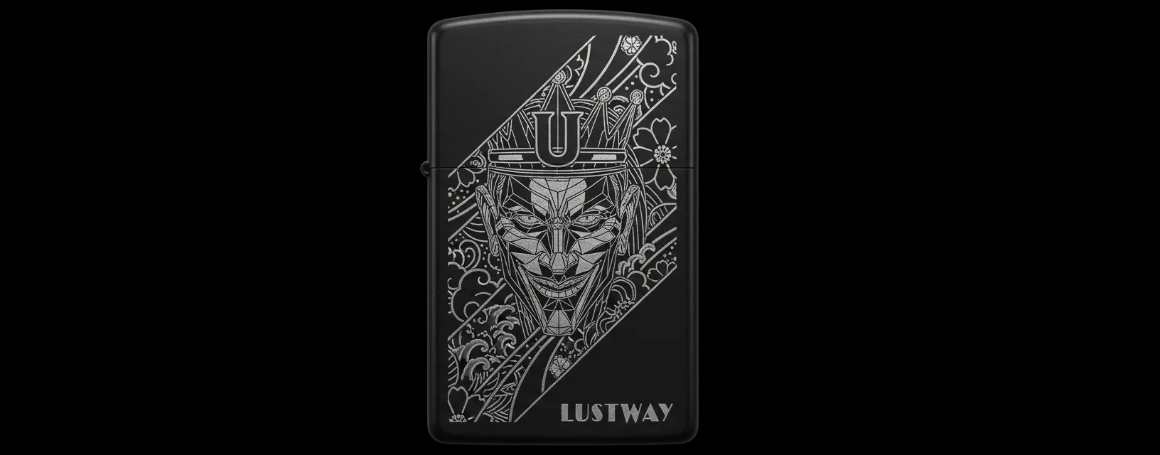 Joker Kart Figürlü U Harfli Benzinli Çakmak V18