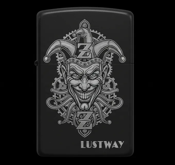 Joker Kart Figürlü Z Harfli Benzinli Çakmak V6