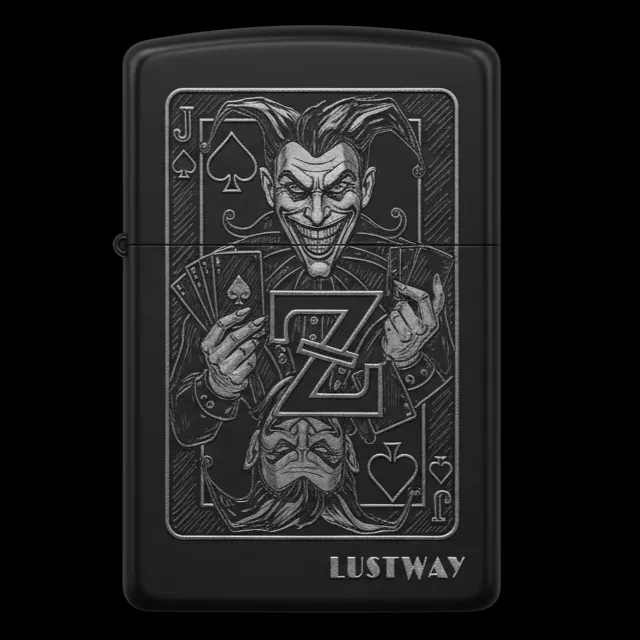 Joker Kart Figürlü Z Harfli Benzinli Çakmak V10