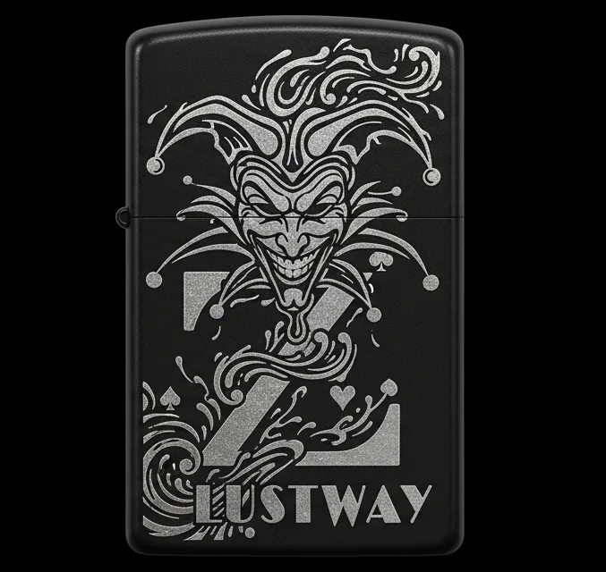 Joker Kart Figürlü Z Harfli Benzinli Çakmak V12