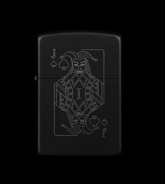 Joker Kart Figürlü I Harfli Benzinli Çakmak V5