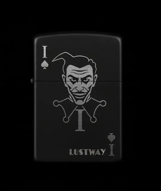 Joker Kart Figürlü I Harfli Benzinli Çakmak V6