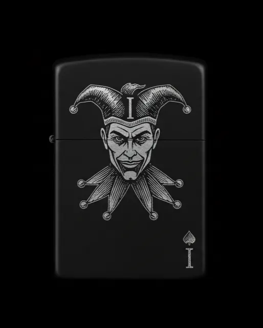 Joker Kart Figürlü I Harfli Benzinli Çakmak V8