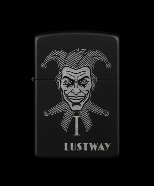 Joker Kart Figürlü I Harfli Benzinli Çakmak V12