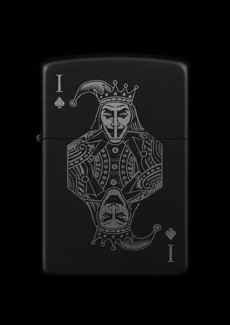 Joker Kart Figürlü I Harfli Benzinli Çakmak V16