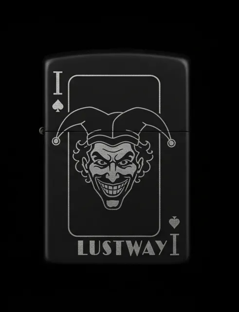 Joker Kart Figürlü I Harfli Benzinli Çakmak V20