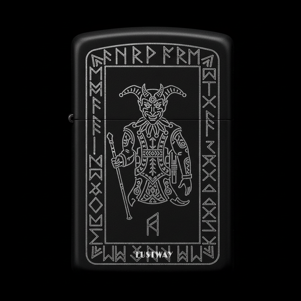 Joker Kartı Figürlü A Harfli Benzinli Çakmak V10