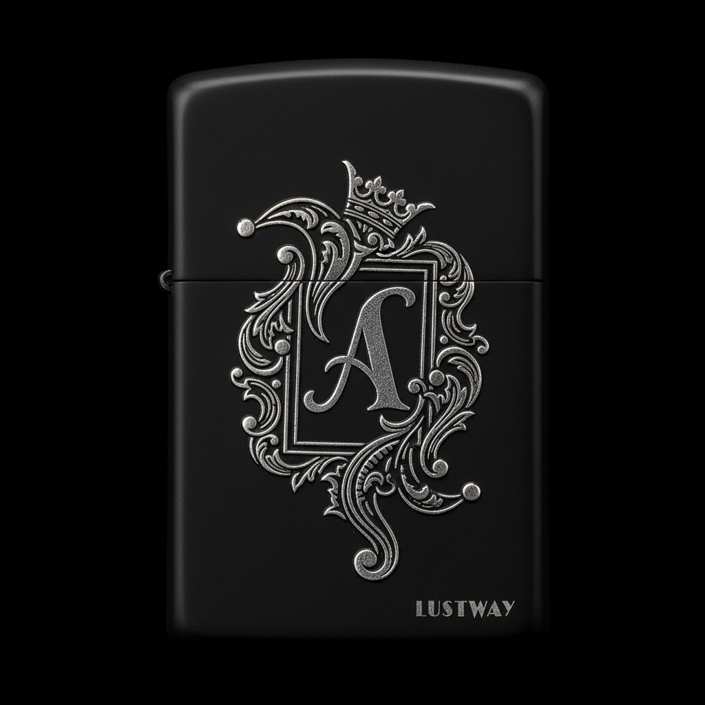 Joker Kartı Figürlü A Harfli Benzinli Çakmak V13