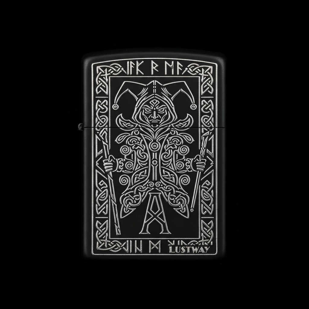 Joker Kartı Figürlü A Harfli Benzinli Çakmak V17