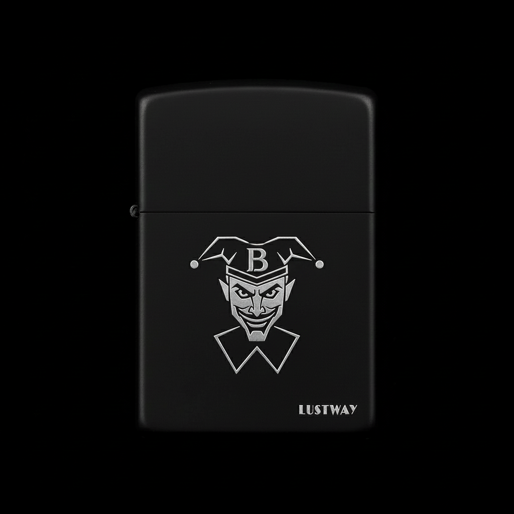 Joker Kart Figürlü B Harfli Benzinli Çakmak