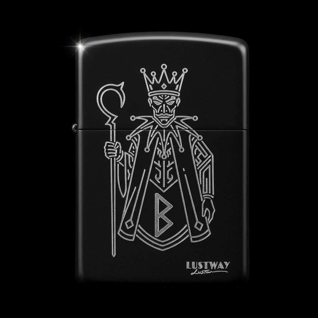 Joker Kart Figürlü B Harfli Benzinli Çakmak