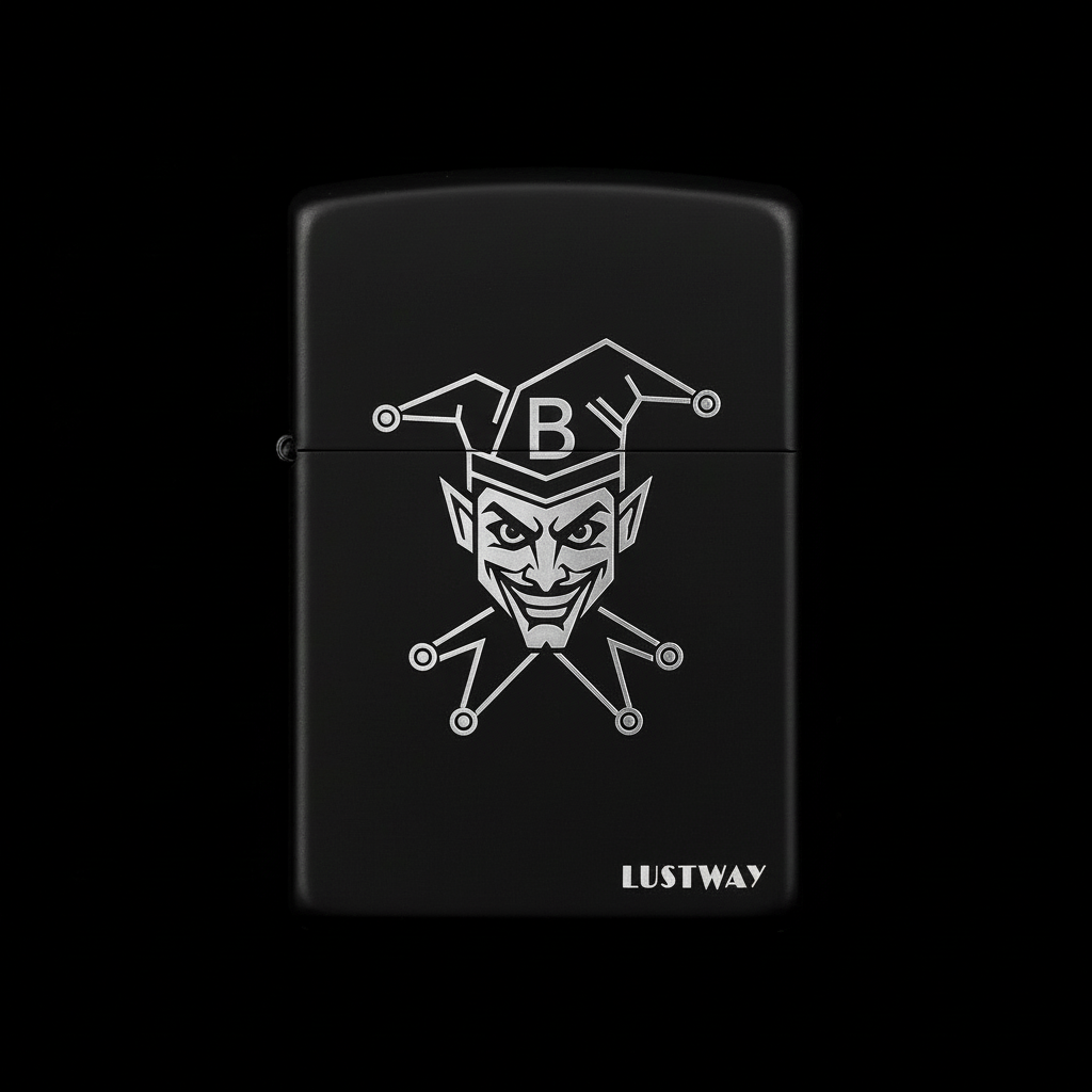 Joker Kart Figürlü B Harfli Benzinli Çakmak