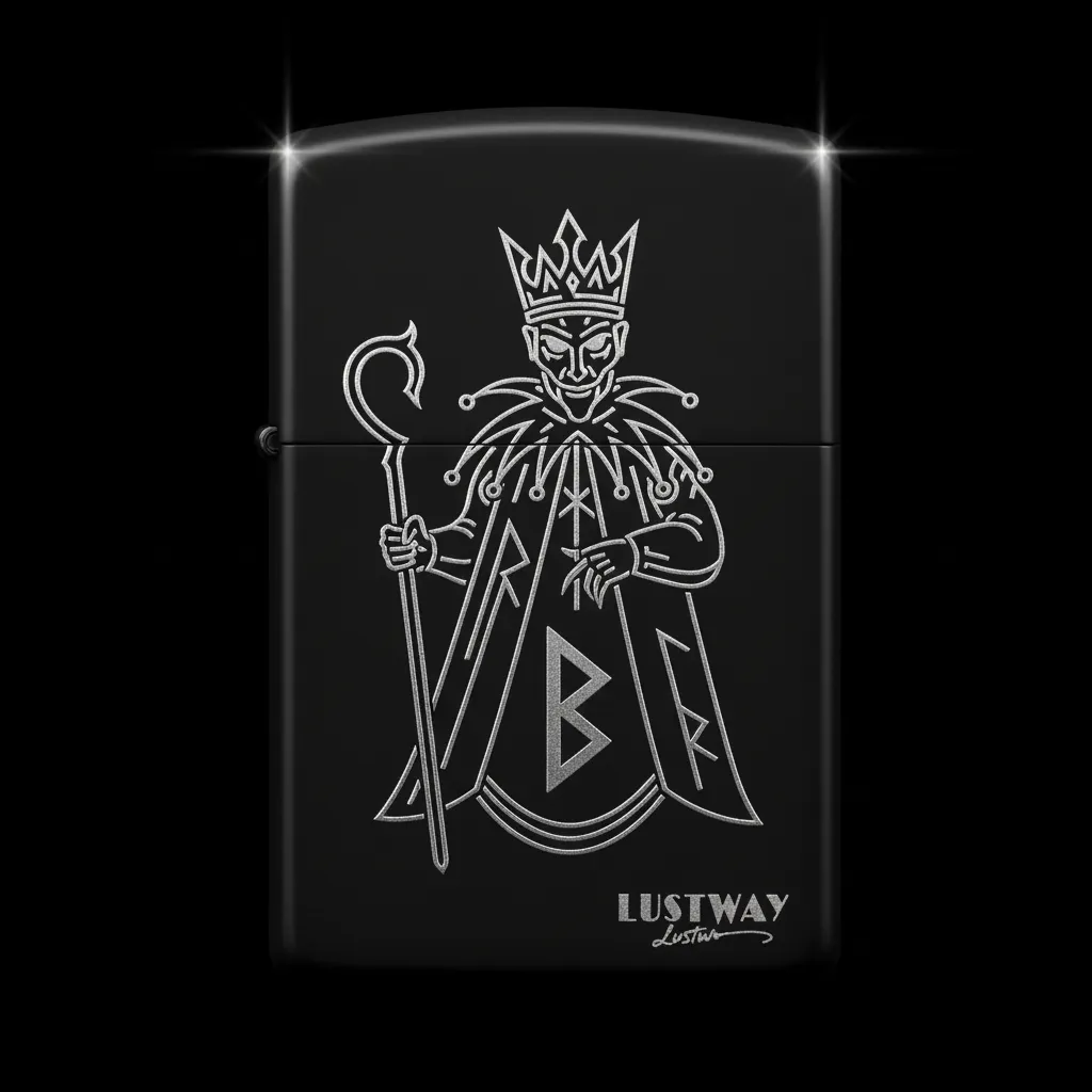 Joker Kart Figürlü B Harfli Benzinli Çakmak