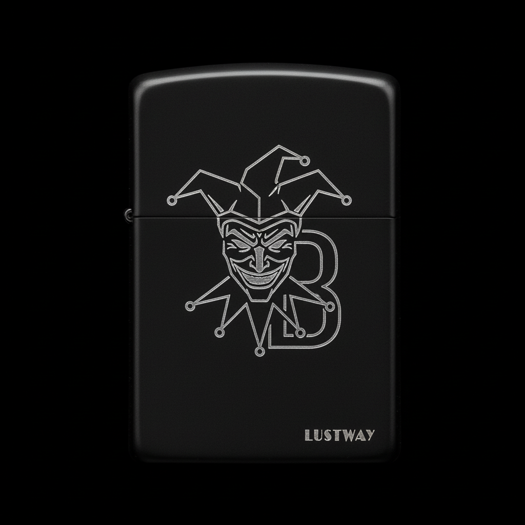 Joker Kart Figürlü B Harfli Benzinli Çakmak