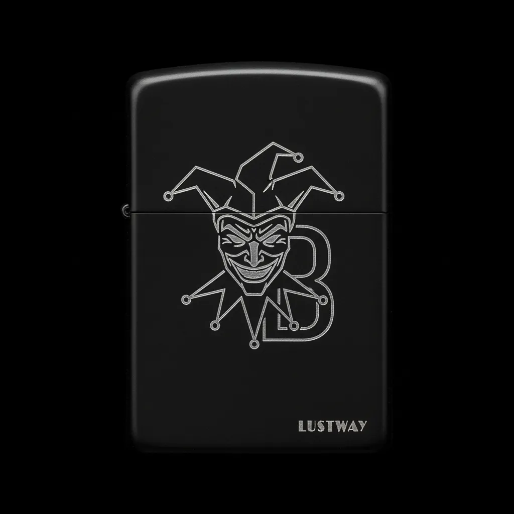 Joker Kart Figürlü B Harfli Benzinli Çakmak