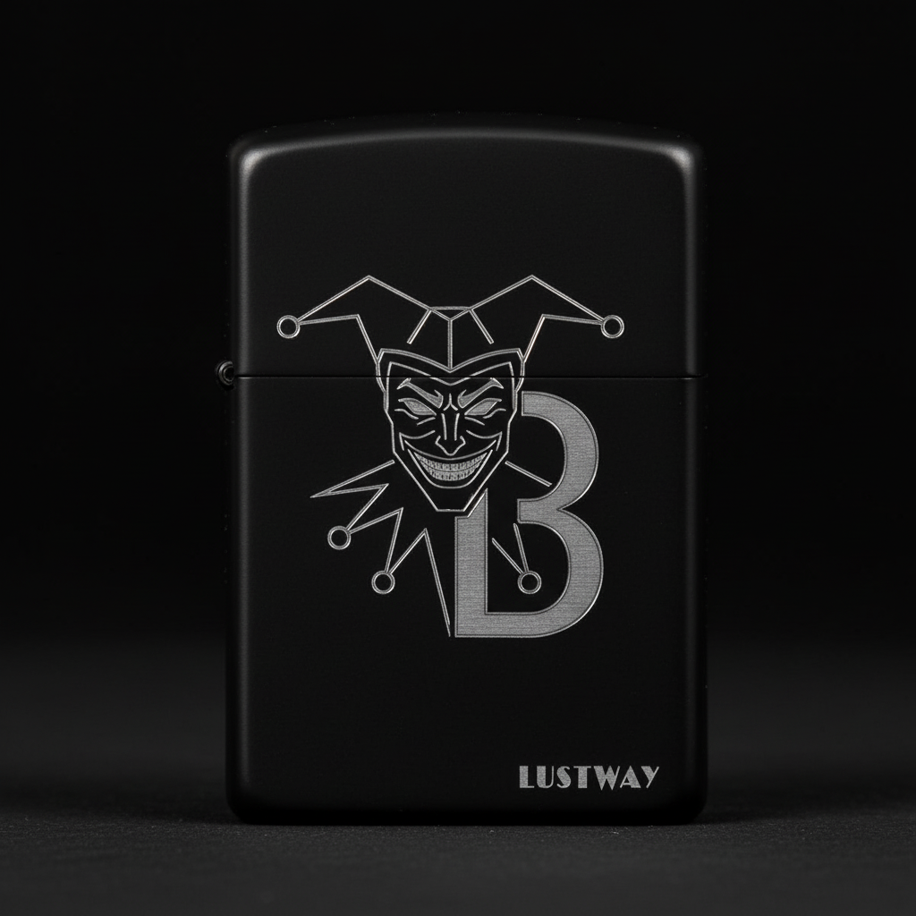 Joker Kart Figürlü B Harfli Benzinli Çakmak