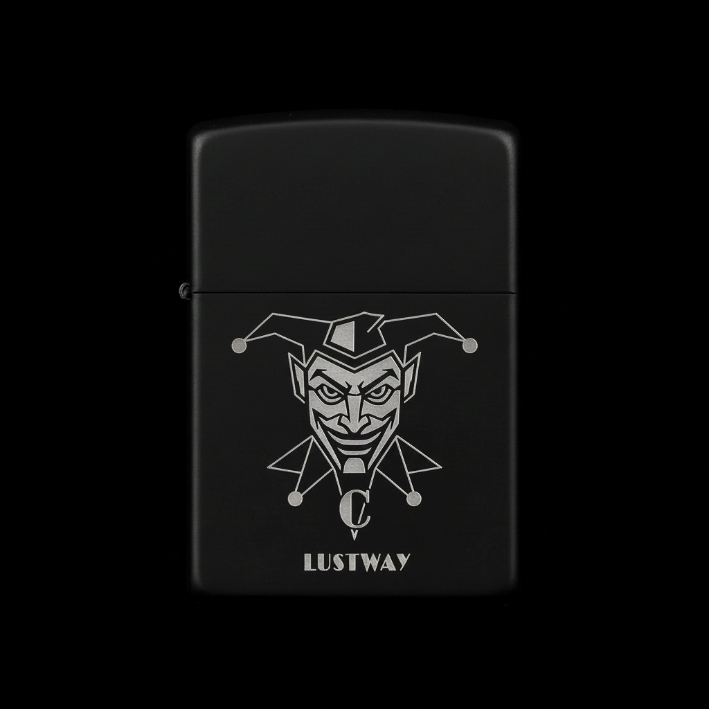 Joker Kart Figürlü C Harfli Benzinli Çakmak