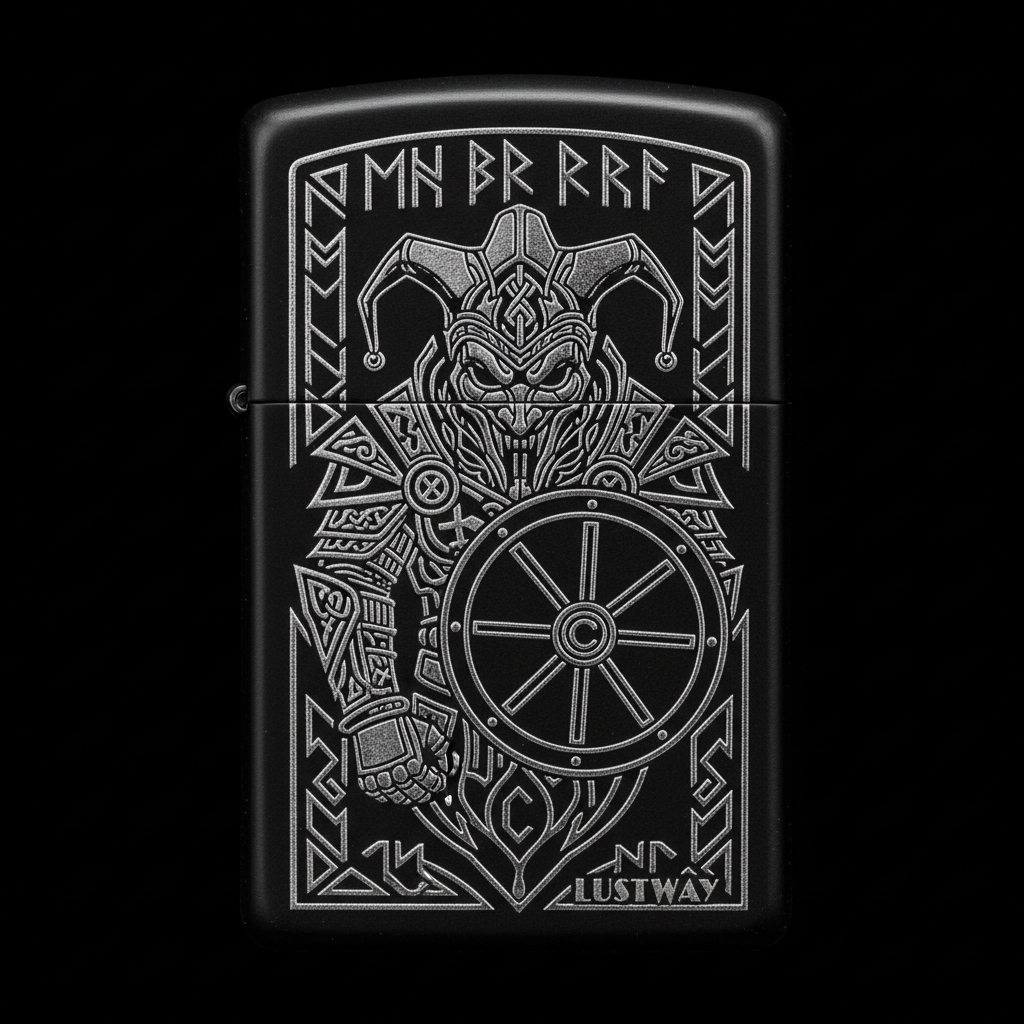 Joker Kart Figürlü C Harfli Benzinli Çakmak