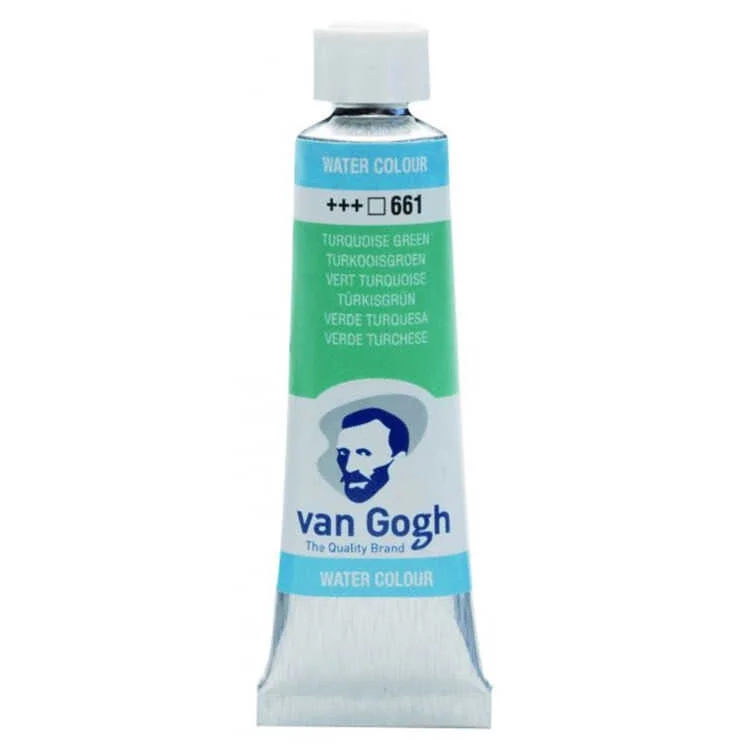 Talens Van Gogh 10 ml. Tüp Sulu Boya 661 Turquoise Green