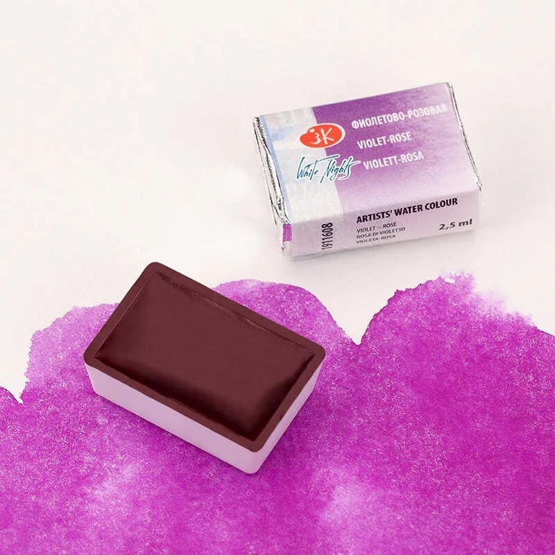 St. Petersburg White Nights Tam Tablet Sulu Boya 608 Violet Rose