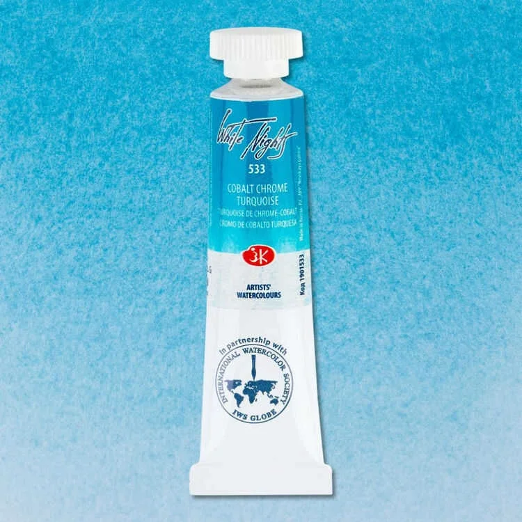 St. Petersburg White Nights Tüp Sulu Boya 10 ml. 533 Chrome Cobalt Turquoise