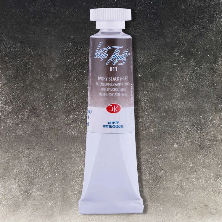 St. Petersburg White Nights Tüp Sulu Boya 10 ml. 811 Ivory Black Hue